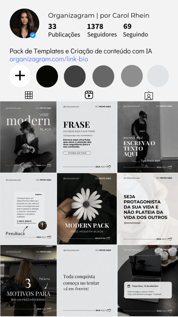 PACK CANVA TEMPLATES INSTAGRAM
