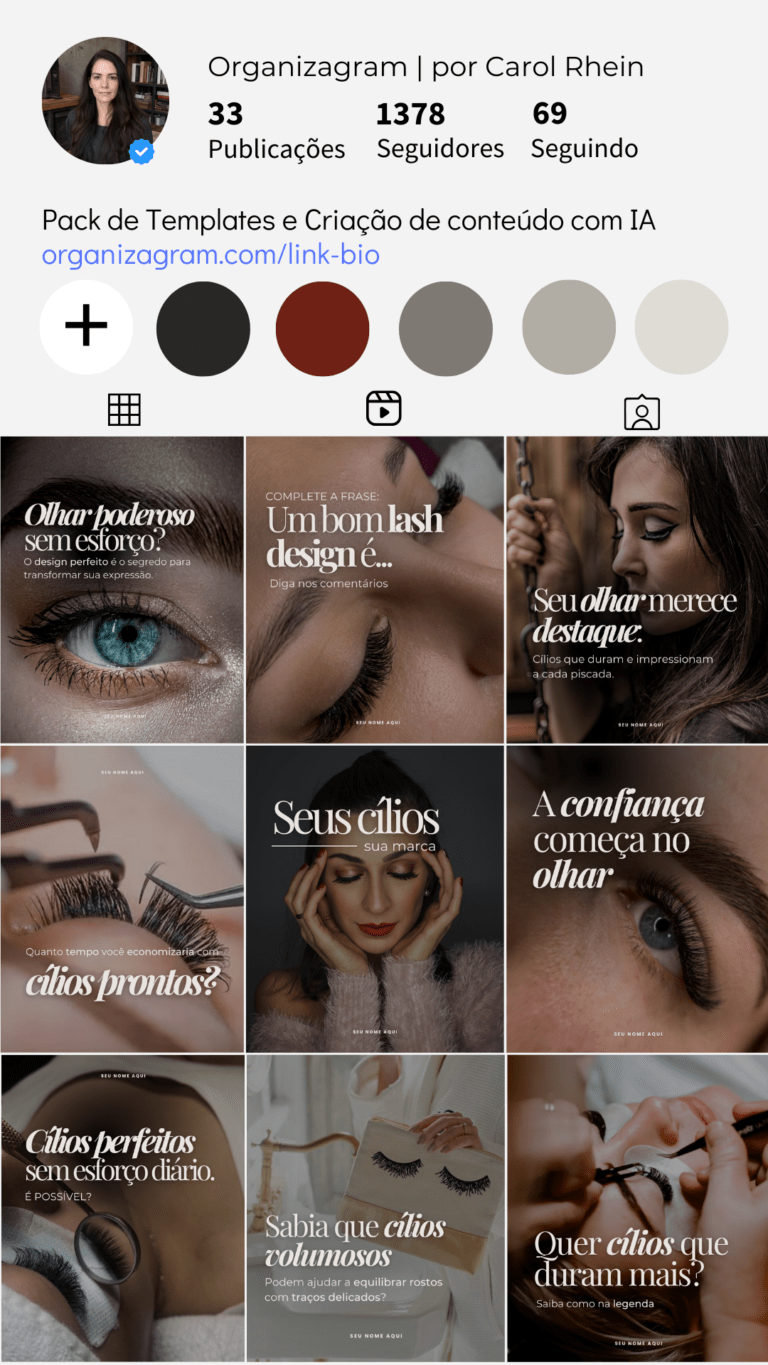 Pack canva lash design