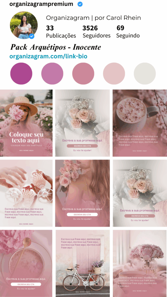 TEMPLATES INSTAGRAM PACK CANVA ARQUÉTIPOS