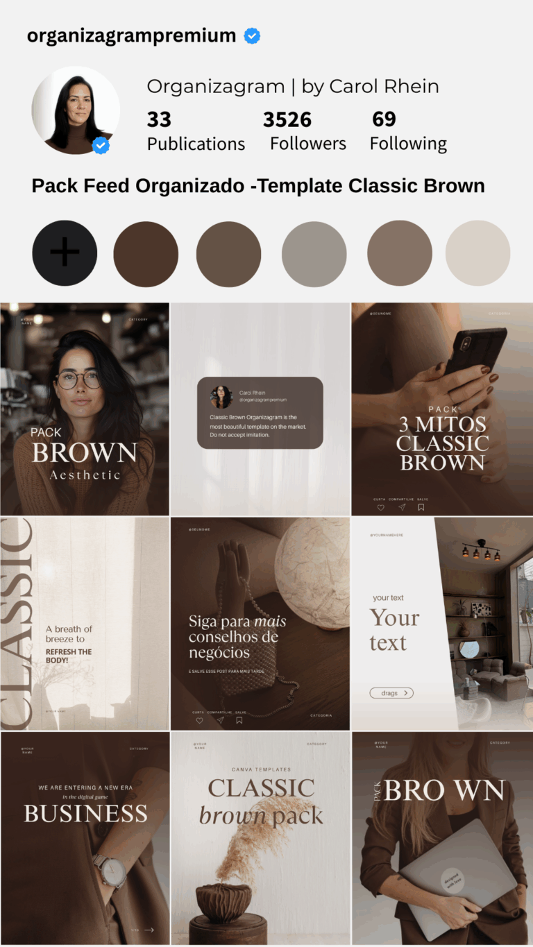 INSTAGRAM TEMPLATE CANVA PACK (5)